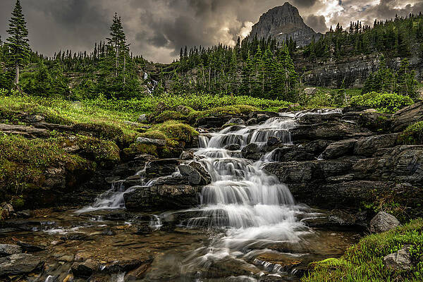 Mountain Photograph - Stormy Cascades by Matt Halvorson
