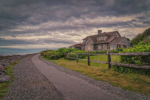 Wall Art featuring the photograph Stormy Skies On Marginal Way by Penny Polakoff