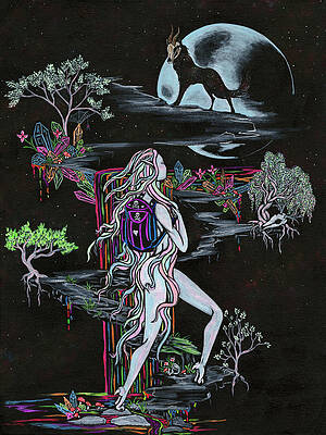 Wall Art featuring the painting Strange Journey by Megan Thompson