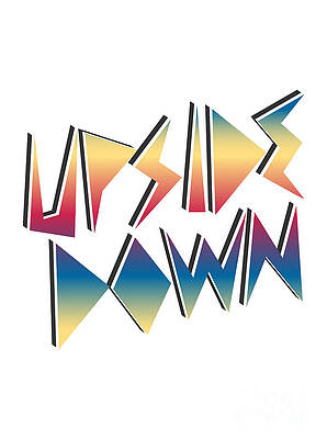 Wall Art featuring the digital art Stranger Things Upside Down Retro Pop by Kirania Finest