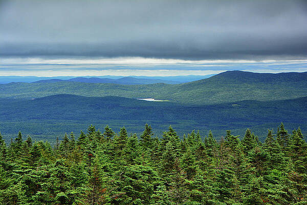 Stratton Mountain And Stratton Pond From Glastenbury Fire Tower Print