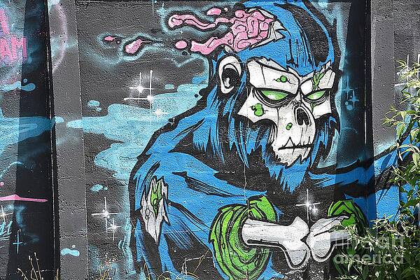 Graffito Wall Art featuring the digital art Street Art #59 - Fresco by Antonios Valamontes