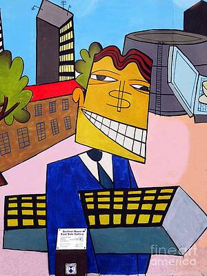 Graffito Wall Art featuring the digital art Street Art #64 Berliner Mauer by Antonios Valamontes