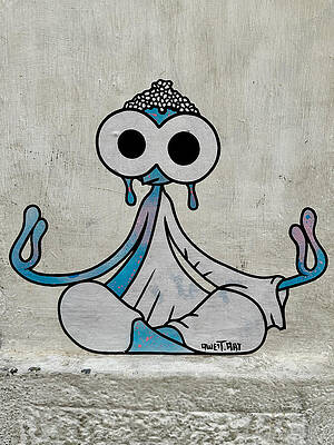 Serene Wall Art featuring the photograph Street Art, Sitges, Spain by Travel Essayist