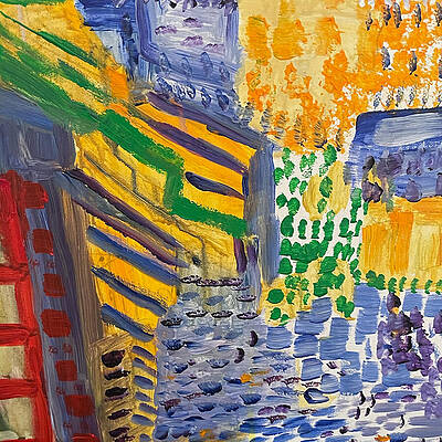 Wall Art featuring the painting Street by Jmh