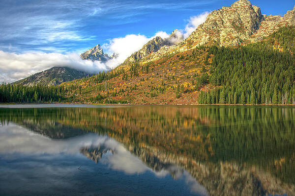 Wall Art featuring the photograph String Lake Reflection by Dan Sproul