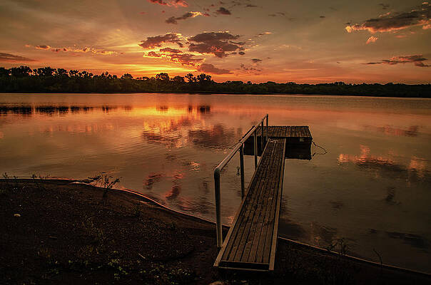 Wall Art featuring the photograph Stuber's Dock II by Jeff Phillippi
