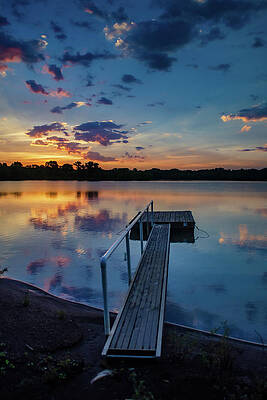 Wall Art featuring the photograph Stuber's Dock by Jeff Phillippi