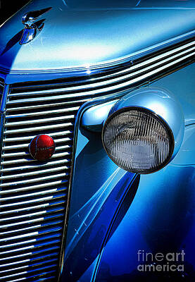 Copyright Photograph - Studebaker Dictator Headlight by Olivier Le Queinec