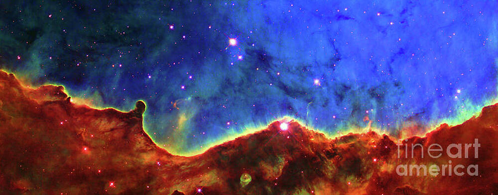 Stunning Cosmic Nebula Scene Photograph