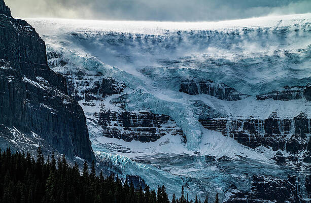 Canada Wall Art featuring the photograph Stutfield Glacier Icefield Parkway Alberta Canada by Tommy Farnsworth