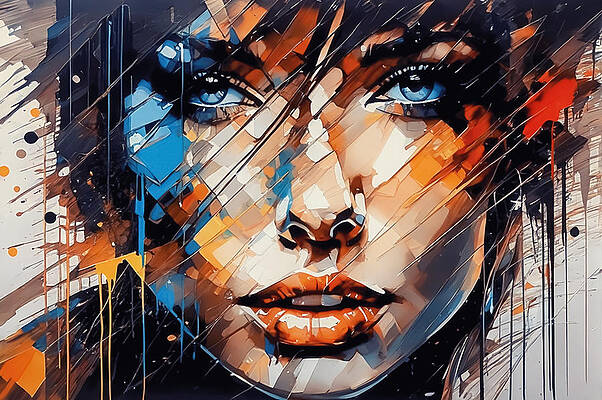 Digital Art - Stylish Portrait by The Luxury Art Collection