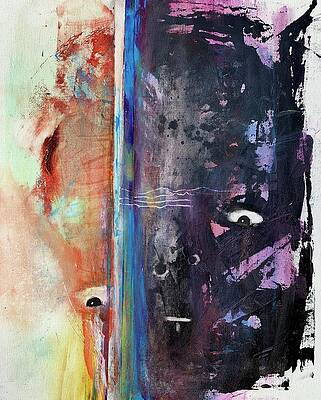 Color Wall Art featuring the painting Subtle Djinn by Rodney Frederickson