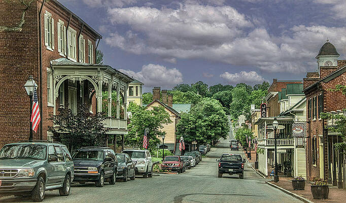 Wall Art featuring the photograph Summer Afternoon In Jonesborough, Tennessee by Marcy Wielfaert