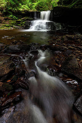 Large Wall Art featuring the photograph Summer Cascade by Todd Wilkinson