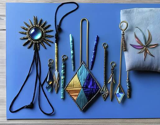 Colorful Digital Art - Summer Vacation Finds by Eris And AI