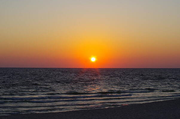 Wave Photograph - Sun And Dark Sea by Murray Croft