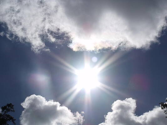 Sunny Day Wall Art featuring the photograph Sun And Moon by Doreen Rosselli