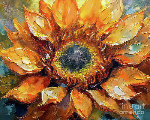 Nature Wall Art featuring the ai art Sun Bliss by Macro Abundance