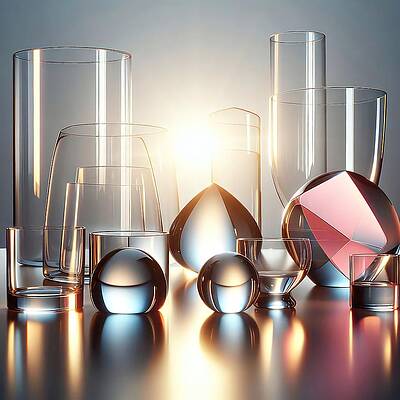 Geometric Digital Art - Sun Glass by David Manlove