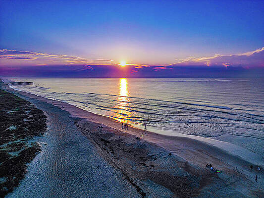 Sunrise Wall Art featuring the photograph Sun Over The Clouds by Oceanic SkyView