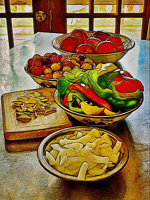 Wall Art featuring the photograph Sunday Repast by Carol Whaley Addassi