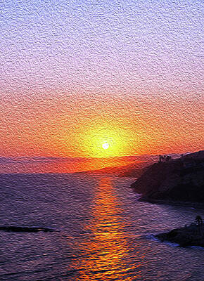 Wall Art featuring the photograph Sundown On Long Point by Joe Schofield