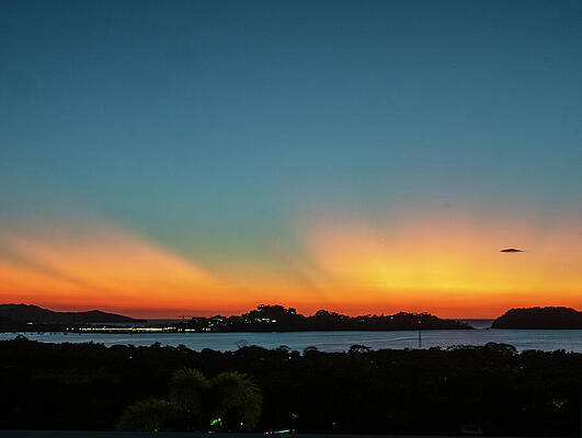 Wall Art featuring the photograph Sundown On The Flamingo Marina, Costa Rica by Joe Schofield
