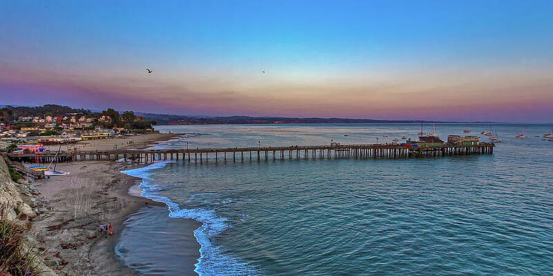 California Wall Art featuring the photograph Sunet Capitola California by Tommy Farnsworth