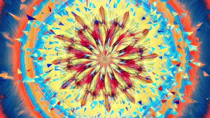 Geometric Digital Art - Sunglass by David Manlove