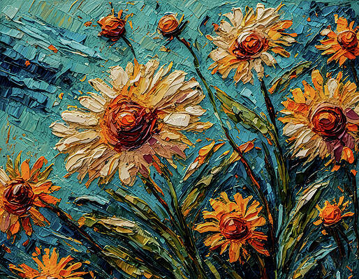 Digital Art - Sunlit Blooms by Deb Beausoleil