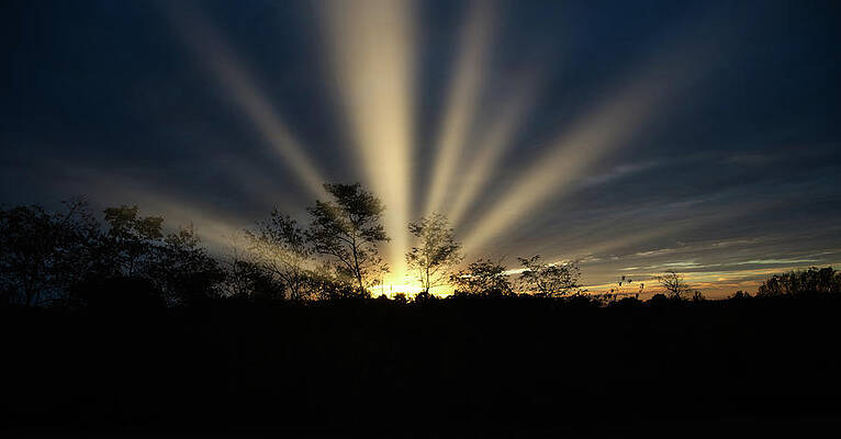 West Virginia Photograph - Sunrays Through The Trees by Jonny D