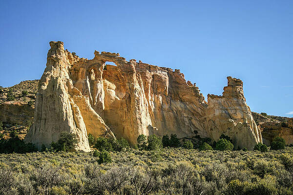 Utah Wall Art featuring the photograph Sunrise At  Grosvenor Arch by Diane Moller