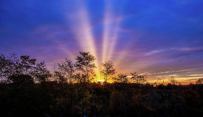 West Virginia Photograph - Sunrise Behind The Hills by Jonny D