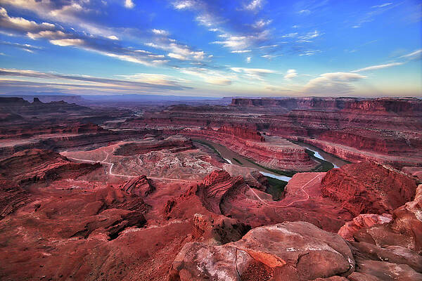 Sunrise Wall Art featuring the photograph Sunrise, Dead Horse Point by Bob Falcone