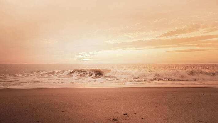 Sunrise Wall Art featuring the photograph Sunrise Dewey Beach Wide by Jason Fink