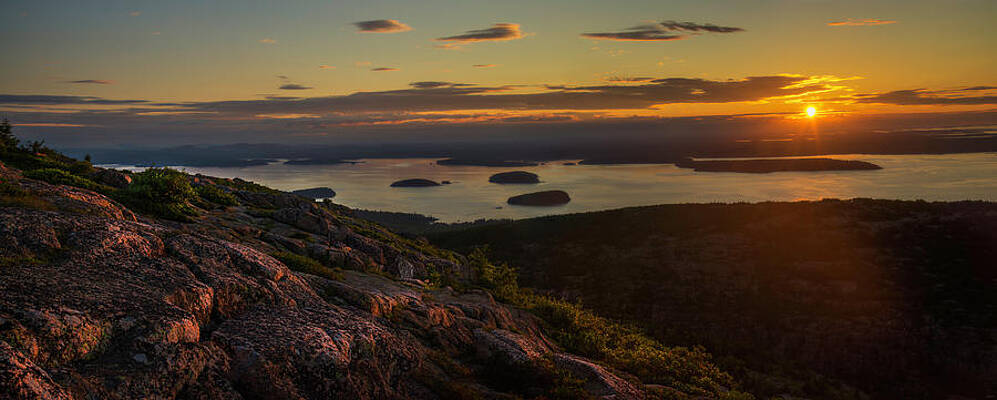 Wall Art featuring the photograph Sunrise From Cadillac Mountain by Owen Weber