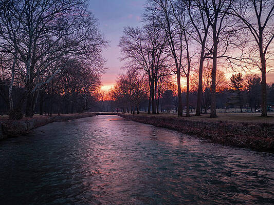 Sunrise Wall Art featuring the photograph Sunrise On Jordan Creek by Jason Fink