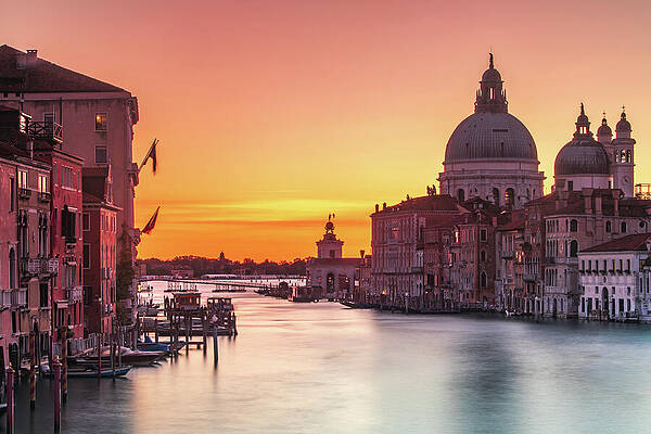 Venice Grand Canal at Sunset Photograph