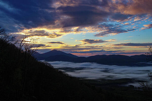 Wall Art featuring the photograph Sunrise Serenity In The Blue Ridge Mountains by Deb Beausoleil