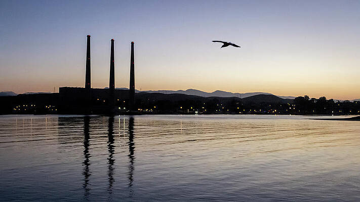 Wall Art featuring the photograph Sunrise Stacks by Gina Cinardo
