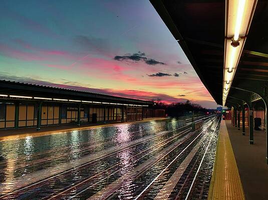 Wall Art featuring the photograph Sunset At 88th St. by Carol Whaley Addassi