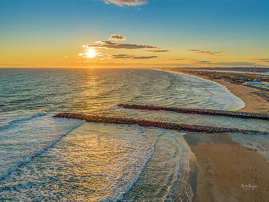 Wall Art featuring the photograph Sunset At Fenway by Veterans Aerial Media LLC