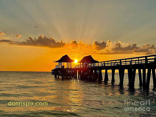 Sunset at the Pier Wall Art