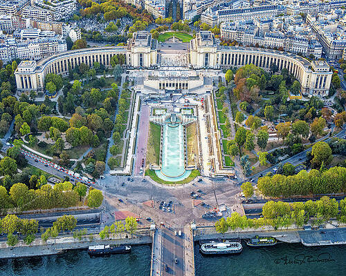 Sky Photograph - Sunset At The Trocadero by Steven Dos Remedios