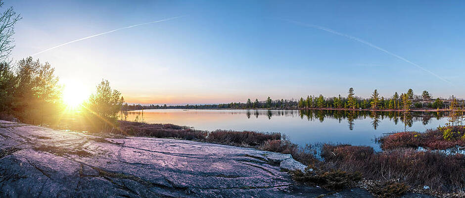 Sunset Photograph - Sunset At Torrance Barrens In Ontario by John Twynam