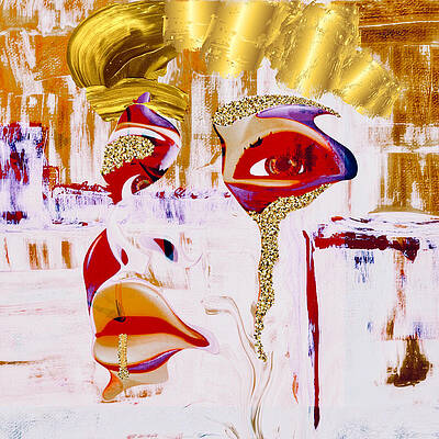 Abstract Digital Art - Sunset by Canessa Thomas