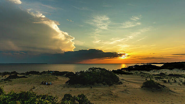 Sky Wall Art featuring the photograph Sunset From Jockeys Ridge by David Fountain
