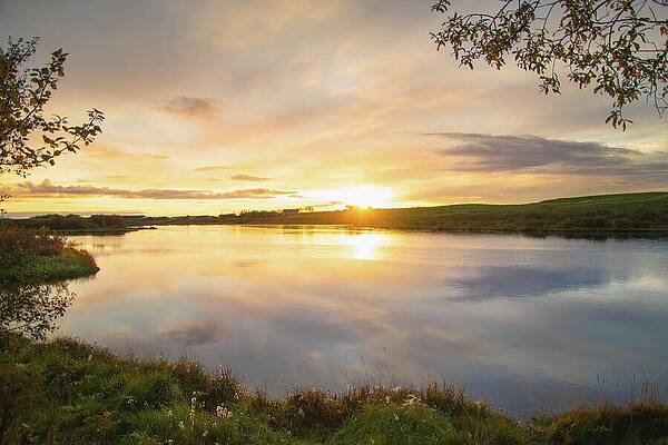 Wall Art featuring the photograph Sunset In Hella Iceland by Rebecca Herranen