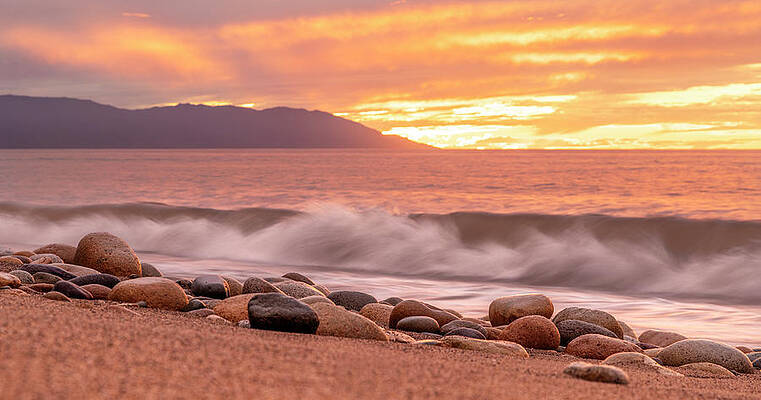 Yellow Wall Art featuring the photograph Sunset In Mexico by Kevin Schwalbe